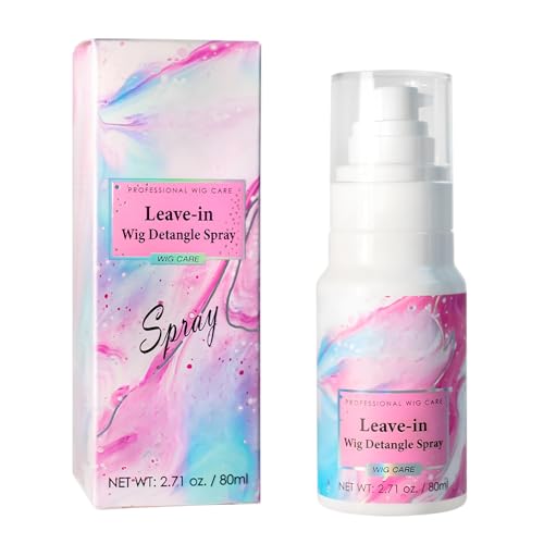 Wonsters 80ml Spray lissant pour perruques, Spray coiffant volume & sec, brillant de soin profond shampoo