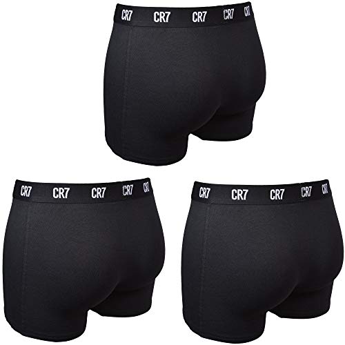 CR7 3-Pack Classic Logo Men's Boxer Trunks, Black (XL 36-38)4