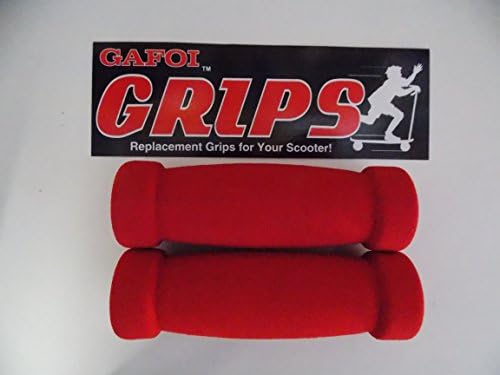 Kick Push New Replacement Handle Grips for Razor Scooter - Foam Grip for Handlebar (Red)