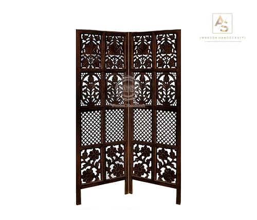 Image of Wooden Partition for Living Rooms Wall Dividers,Screen Separator Wall Divider for Hall Wall Panels for Living Room /Kitchen /Bedroom /Office /Restaurant (5-feet 2 Panel)