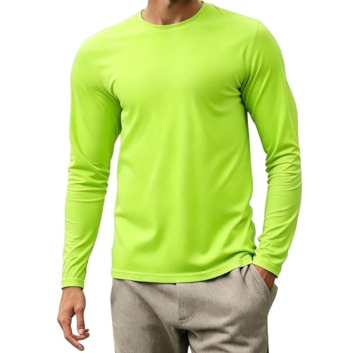 T-Shirt Manche Longue Homme en coton doux coupe régulière classique