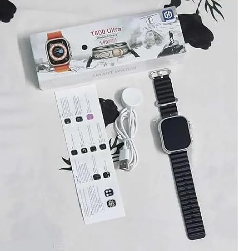 BYTETRONICS T800 Ultra Series Big 1.9inch Display Smart Watch with Bluetooth Calling, Voice Assistant &123 Sports Modes, 8 Unique UI Interactions, SpO2, 24/7 Heart Rate Tracking (Black) (B0DD3DW2BZ) Amazon Price History, Amazon Price Tracker