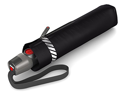 Knirps T.200 Medium Duomatic Reflective Black Regenschirm