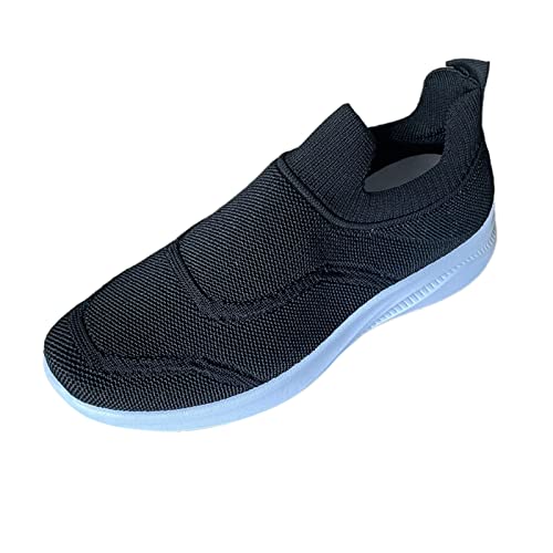 Zapatillas deportivas para mujer, transpirables, modernas, para estudiantes y adolescentes, Black, 40 EU