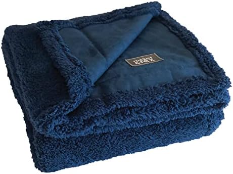 rocket & rex Waterproof Dog Blankets for Dogs | for Large Dogs | Protects Bed, Couch, & Sofa | Premium Extra Soft Fleece Fabric | Reversible Faux Suede | Waterproof Middle Layer