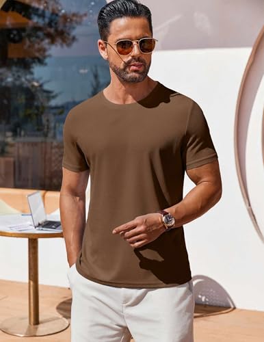 COOFANDY Men's T Shirt Short Sleeve Crew Neck T-Shirt Casual Summer Classic Basic Tee Shirts - Image 3