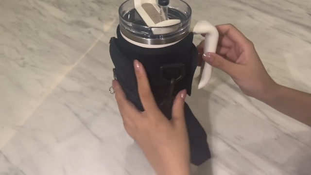 Borsa Porta Stanley Cup 40oz - Impermeabile, Con Tasca Cellulare E Moschettone, Per Escursionismo E Sport - Foto 8