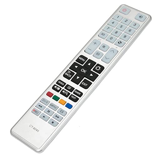 VINABTY CT-8040 Replacement Remote Control Compatible with Toshiba LED Plasma TVs 32W3663DG 39L3663DG 43L3663DG 55L3663DG 32W1665DG 40T5435DG 40L5445DG 40L5441DG 40L5443DG 48L5435DG 55L5445DG - Image 2