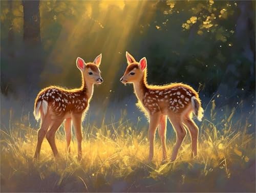 Diamond painting cerf majestueux broderie diamant strass cristal kit haut de gamme 50x40