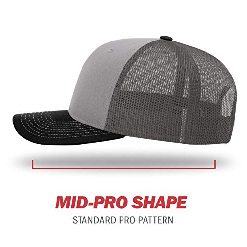 Image of Richardson 112P Patterned Snapback Trucker Hat - Custom Leather Patch Hat | No Minimals | Volume Tiered Pricing