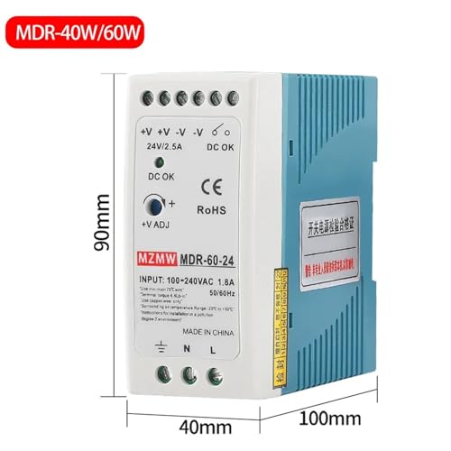 Evite cortes de energía con el transformador 24V 60W DIN Rail de CA a CC 3
