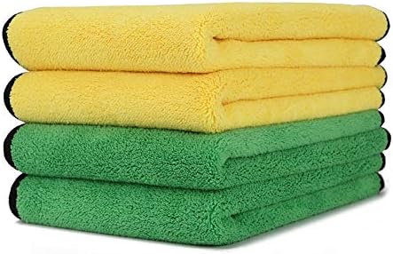 Microfiber Drying Towels 12 in. x 16 in.Car Wash Cleaning Detailing Towels Polishing Cloth - Machine Washable, Super Soft and Highly Absorbent- Multipurpose Towels for House, Window, Kitchen