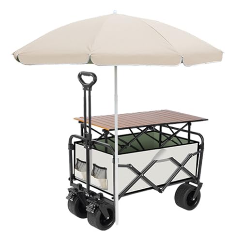 Carrito móvil con ruedas para ferias artesanales y eventos exteriores 2