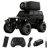 atommotive 1:64 Mini FPV RC Car, Alloy Crafted Remote Control Truck with HD Camera & Real-Time Video Transmission, Dual Mode Control(App & Remote), Decorative LED Lights, Toy Gift for Adults & Kids