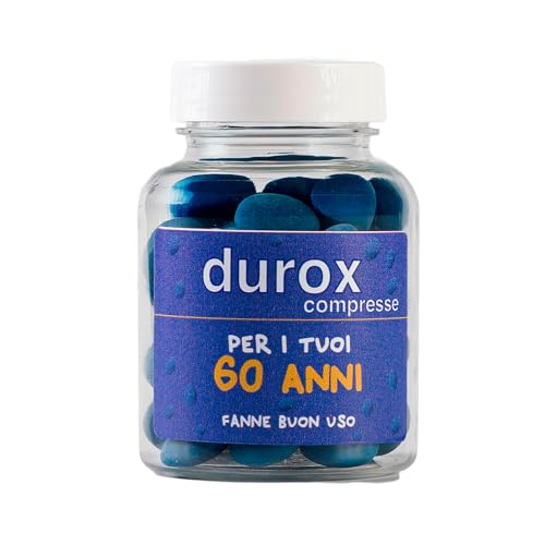 DUROX Compresse Blu 60 Anni – Scherzo Wiagras Goliardico per Uomo – Idea...