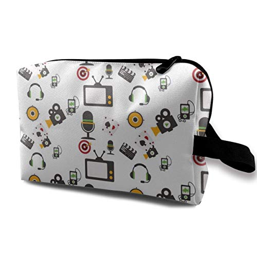 Preisvergleich Produktbild TV-Kopfhörer-Lautsprecher Kleine Reise-Kulturbeutel-Aufbewahrungstasche Superleichter Kulturbeutel-Organizer für die Reisetasche