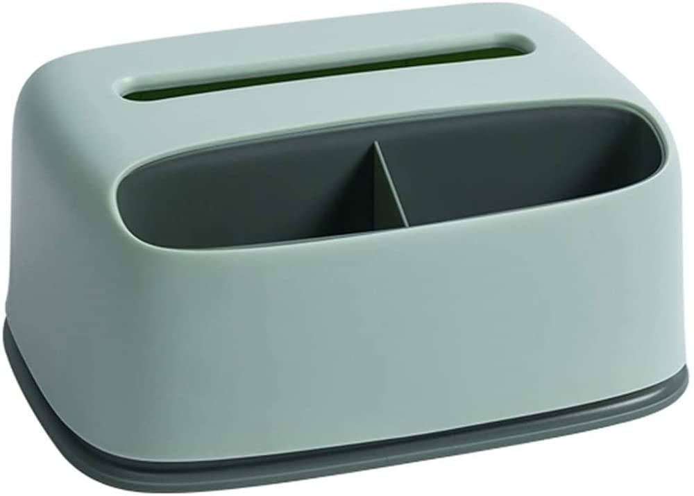 tissue box holder, Facial Tissue Box Rectangular Dispenser with Rounded Corners-Plastic(A)