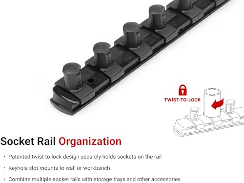 Image of TEKTON 1 /2 Inch Drive Socket Organizer Set | OST23230
