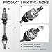 NEW Front Left CV Axle Driver Side Shaft Assembly fits for Mazda 3 2005-2006 2.3L, for Mazda 5 2006 2007 2008 2.3L, Only for Automatic Trans, for 66-8172