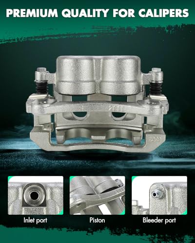 Image of SCITOO Front Left Brake Caliper With Bracket 18B4759 Compatible For Ford 2001-2011 For Mazda 2003-2009 For Mercury 2002-2005
