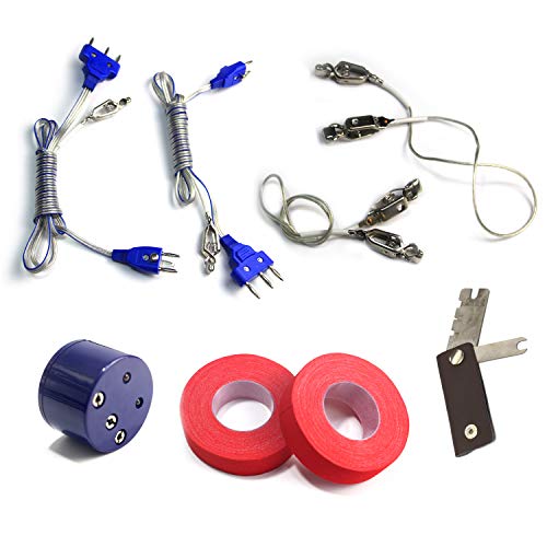 LEONARK Fencing Saber Foil Body Cord Foil Tape Fencing Electric Sword Tester Fencing Gap Measuring Tool - Fencing Accessories for Foil Epee and Saber - Set of 8 (Set I)