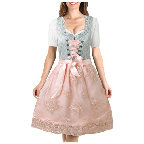 Robe Dirndl Oktoberfest anti-s'envoler grâce à son short intégré discret