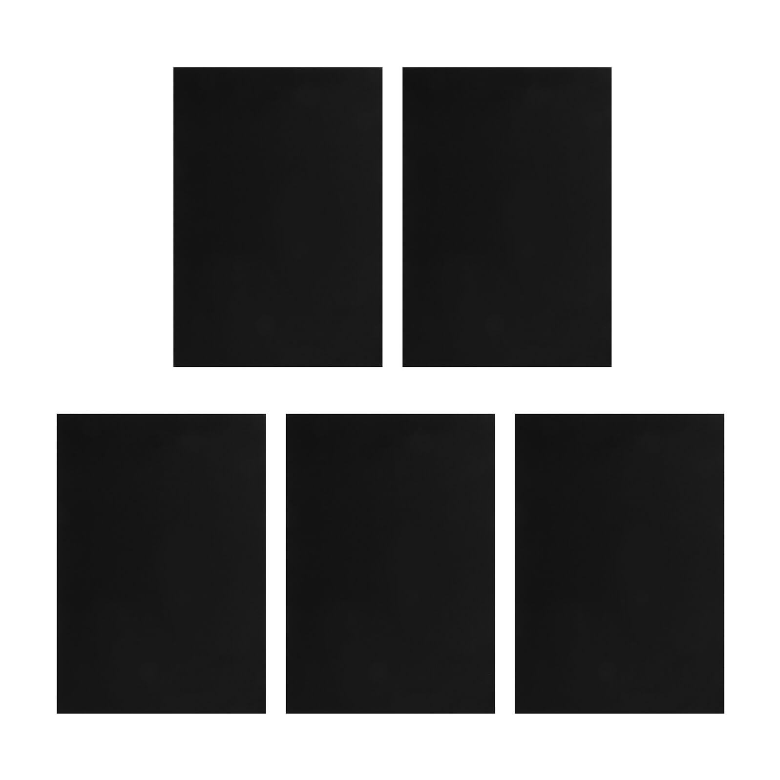 5 Pezzi Pellicola Protettiva per Notebook Nero in Pvc, Anti-olio e Facile da Pulire, per Uso Quotidiano e Casa