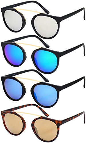 Modified Crossbar Sunnies W/Color Mirror Lens 541044SF-REV3
