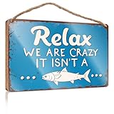Photo Gallery insegne per cucina relax, we are crazy. it isn t a fish. divertente decorazione per camera da letto retrò (20 x 30 cm) Photo Gallery insegne per cucina relax, we are crazy. it isn t a fish. divertente decorazione per camera da letto retrò (20 x 30 cm)