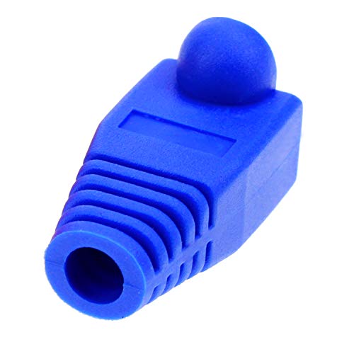 HSEAMALL 100 PCS Coloré RJ45 Fin Bouchon Connecteur Capuchon Souple En Plastic Ethernet Réseau Plug Gaine Câble Bottes… - Image 8
