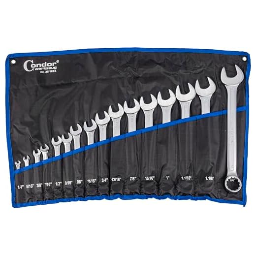 16-tlg. Ring-Maulschlüssel Zollwerkzeug Zoll-Werkzeug Schlüssel 1/4 - 5/4 Zoll