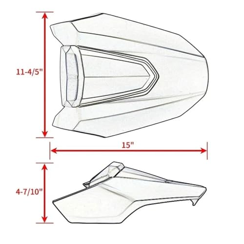 Capot de selle CB650R CBR650R accessoire carénage arrière 19-23 - 4
