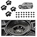 4 Wheel Caps Cover Set, Glossy Black with 24 Decorative Black Screws, Fits Jetour T2 2024-2025