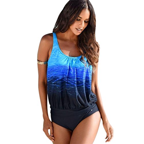 Tankini Mujer Bikini Push Up Tankinis Trikini Trajes de Baño Bikinis de Playa Deportivos Bañadores Tallas Grandes Traje de Baño Natacion Cover