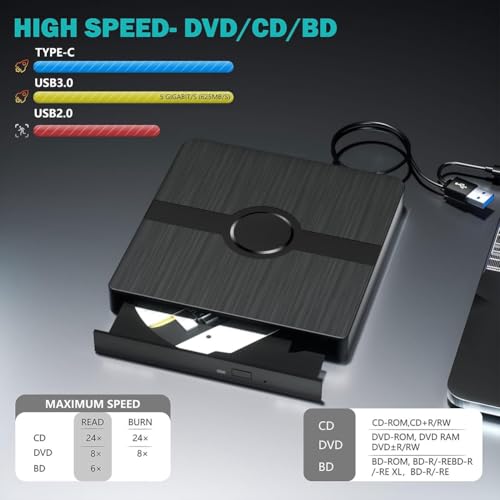 Lecteur Blu Ray Externe avec capacité de lecture et écriture pour disques - 4