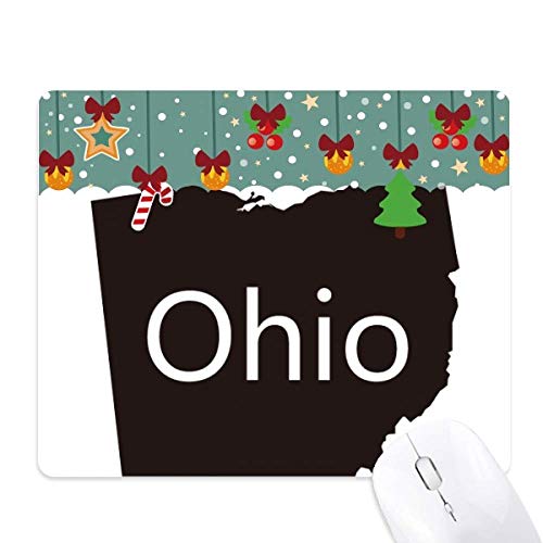 Tapis de souris carte États-Unis Ohio America caoutchouc antidérapant pc