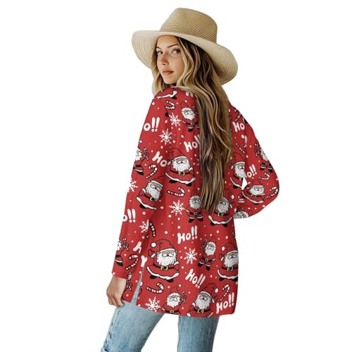 Image of Women's Lightweight Cardigans with Pockets Trendy Long Sleeve Open Front Cardigan Casual Tops Jackets Fall Oufits S-2XL