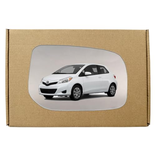 GAPlus Wing Mirror Glass Right Compatible with Toyota Yaris 2005-2011 STICK-ON Driver Off Side