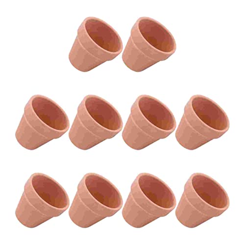 YUANstore 10Pcs 5.5X5Cm Kleine Mini Terracotta Pot Klei Keramische Aardewerk Planter Bloempotten Succulente Kwekerij Potten Geweldig voor Planten