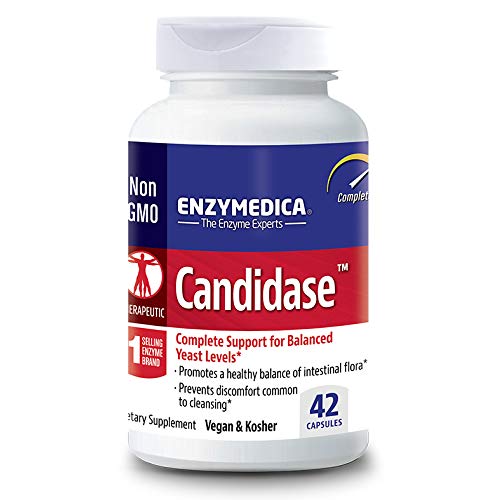 Enzymedica, Candidase, 42 Capsules, Enzyme Supplement To Support A Healthy Balance Of Intestinal Flora, Vegan, 21 Servings (Ffp) #TOP11