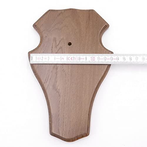 1 Stück Reh Trophäenschild Stumpf groß Braun AF 21 x 13 cm