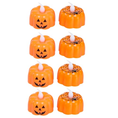 40 Luces LED de Halloween Housoutil con calabazas y telarañas para decoración exterior