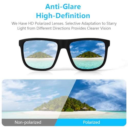 AUYAO Polarized Sunglasses, 100% UV Protection Classic Ultra Lightweight Sunglasses for Men Women, Ultralight Polarized Sun Glasses for Cycling Driving Running Fishing - Image 7