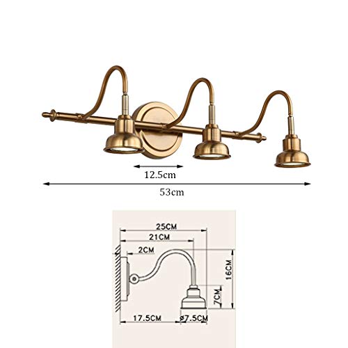 Lampe de salle de bain LED étanche éliminant les ombres du miroir - 3