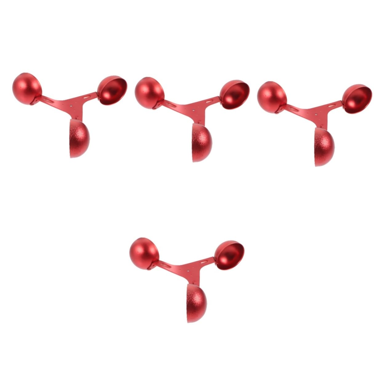 Toddmomy 4 Pièces Accessoires pour anémomètres Anémomètre coupes Accessoires anémomètre gobelet anémomètre indicateur de vitesse du vent capteur coupe-vent coupe de mesure du vent rouge