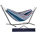 Produktbild Vivere, Denim Double Cotton Hammock with Space-Saving Steel Stand including carrying bag