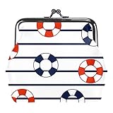 Monederos vintage para cambio, carteras, salvavidas, flotadores, rayas marinas, Como se muestra en la imagen, Talla única, Organizador de bolsas