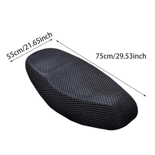 Funda para asiento de motocicleta con rejilla transpirable antideslizante 7