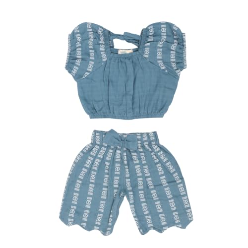 Image of A toddler thing Co-ord Set | For Girls | Soft & Comfortable, Indigo, 4-5 Years