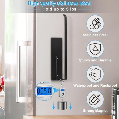 Image of OrganizeMee Magnetic Towel Holder | Kitchen Tissue Roll Holder Aluminium Foil Roll, Plastic Wrap Paper Towel Holders | Multipurpose Organizer | Can Stick to Fridge, Oven WashingMachine 1NOSs(Grey)